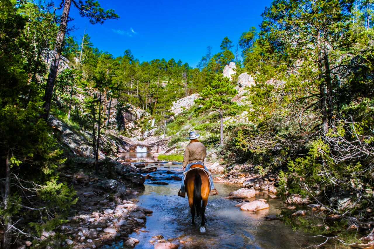 Horseback riding in the Copper Canyon